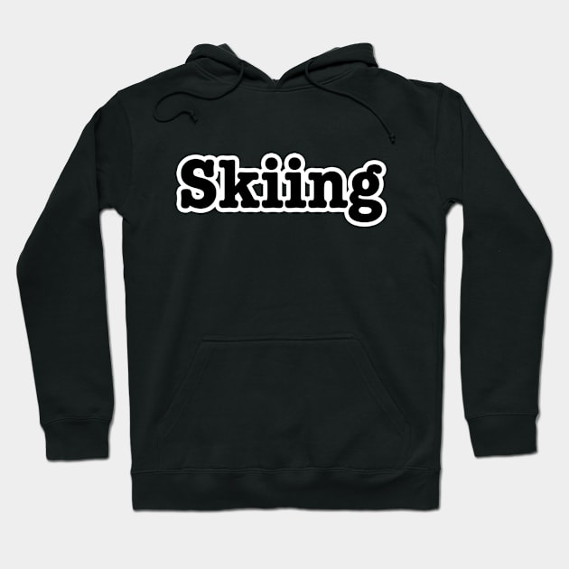 Skiing Hoodie by lenn